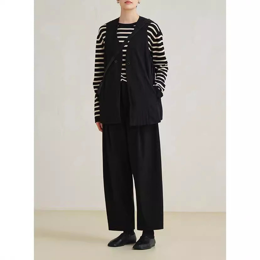 Damen Elegante und lockere Palazzo-Hose Drune