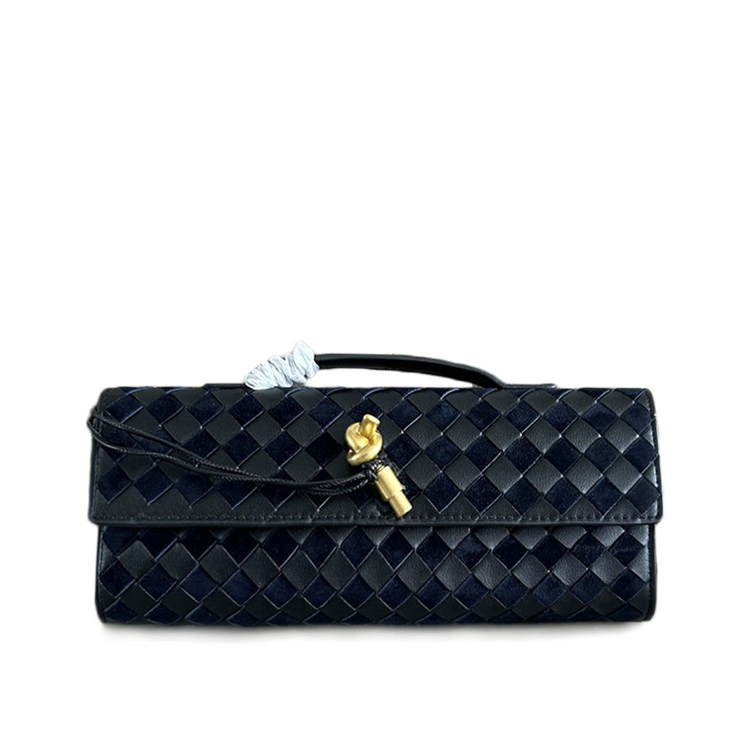 Damen Woven Leather Abendtasche Drune