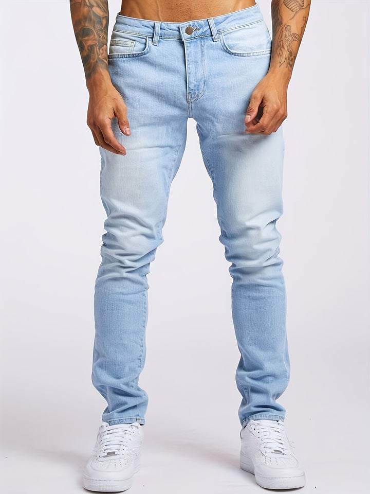 Herren Slim-Fit Denimhose Drune