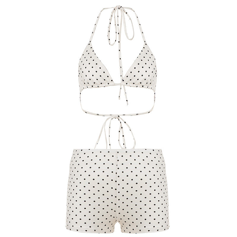 Damen Bikiniset aus hochwertigem Material mit modernem Polka-Dots Design Drune
