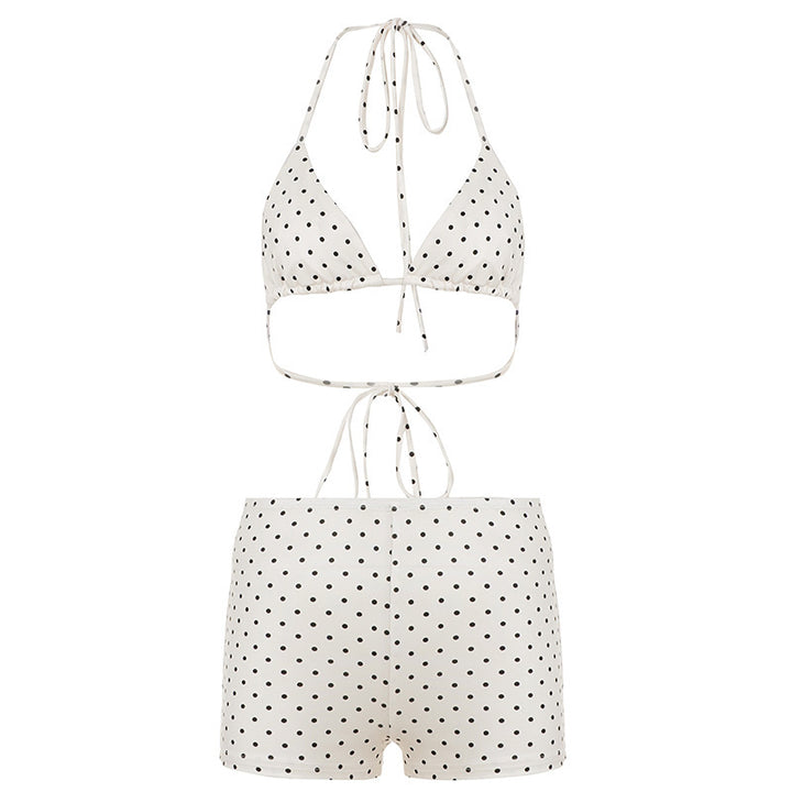 Damen Bikiniset aus hochwertigem Material mit modernem Polka-Dots Design Drune