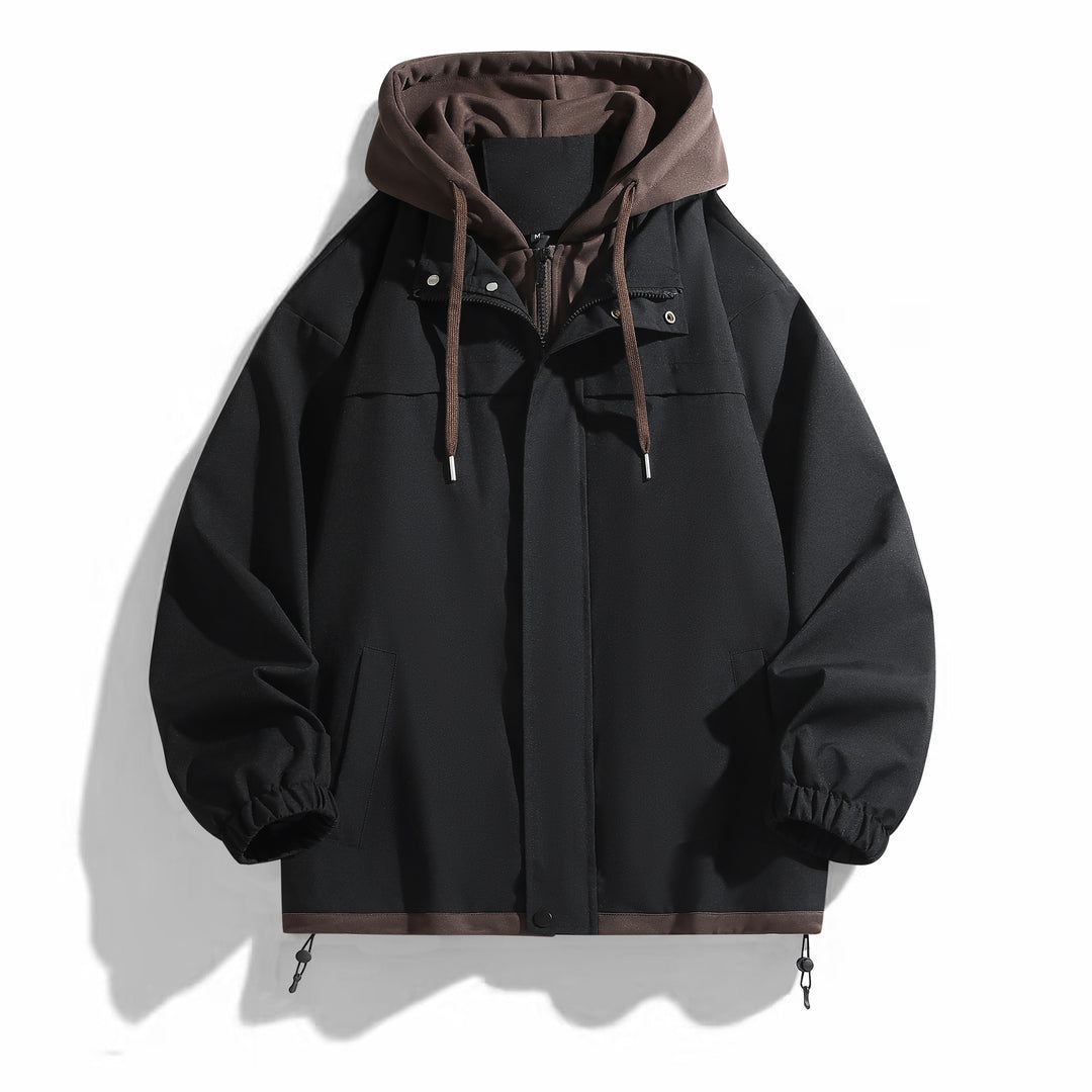 Herren Praktische Übergangsjacke mit Kapuze Drune