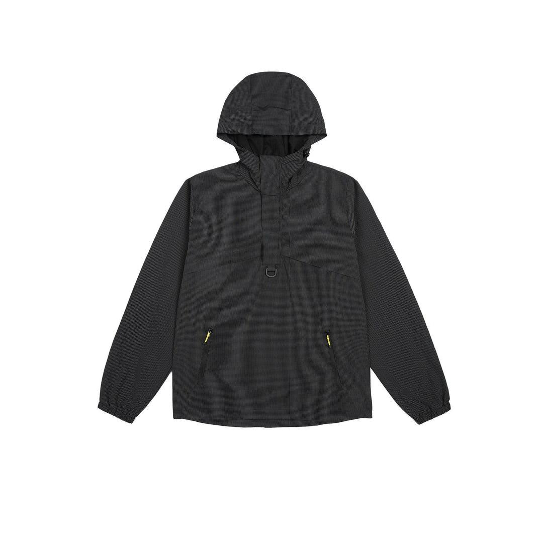 Herren Urbaner wasserabweisender Anorak-Pullover mit Kapuze und Fronttaschen Drune