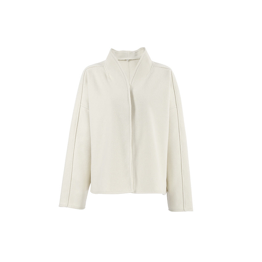 Damen Oversized Jacke mit modernem Kragen und stilvollem Design Drune