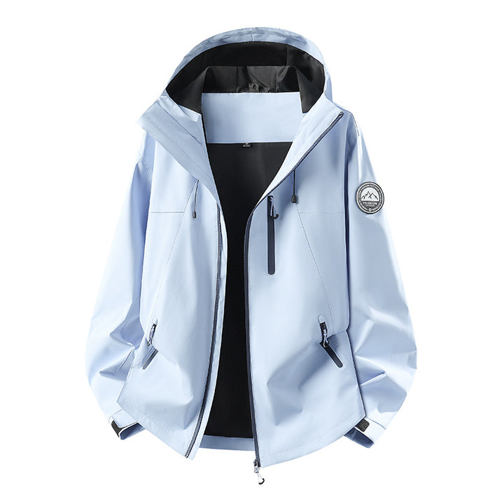 Herren Wasserdichte Softshell-Jacke mit Kapuze und atmungsaktiver Membran Drune