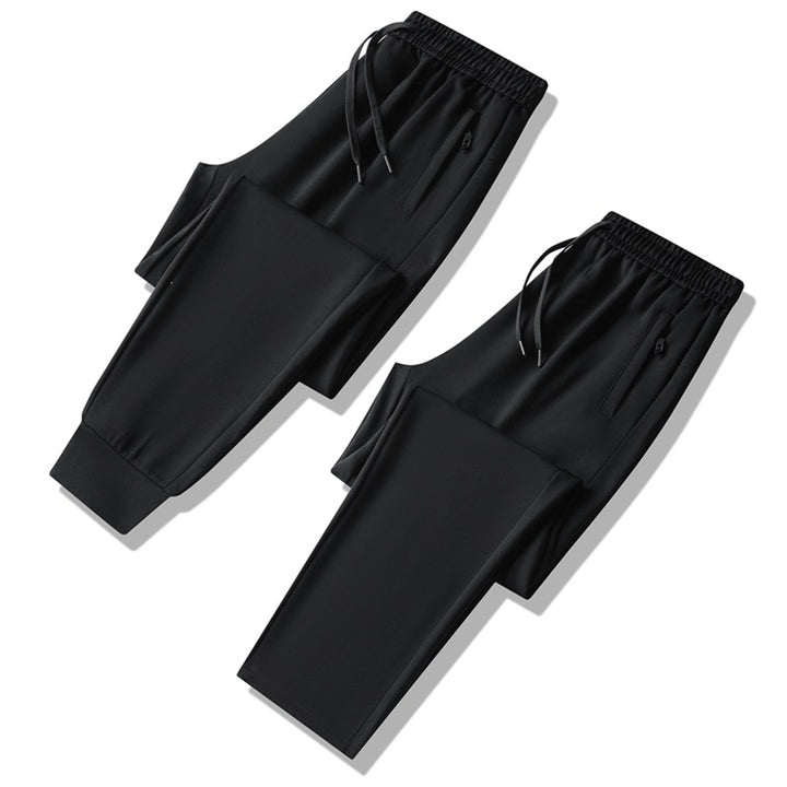 Herren Atmungsaktive Tech‑Jogginghose mit elastischem Bund, Kordelzug & schlanker Tapered‑Silhouette Drune