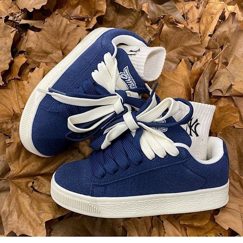 Damen Sneakers im Retro-Stil mit gepolsterter Zunge und atmungsaktivem Obermaterial Drune