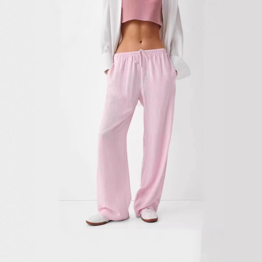 Damen lässige Freizeithose mit Gürtel Drune