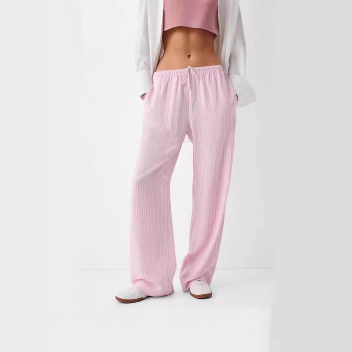 Damen lässige Freizeithose mit Gürtel Drune