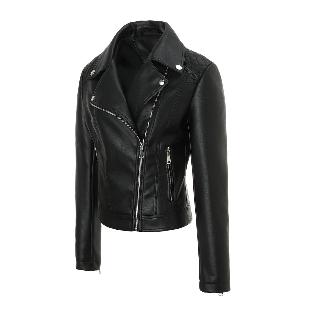 Damen Trendige Bikerjacke mit Steppdetails Drune