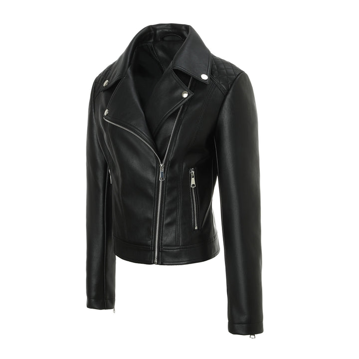 Damen Trendige Bikerjacke mit Steppdetails Drune