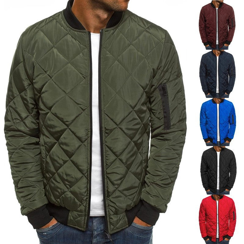 Herren Diamant gesteppte Bomberjacke Drune