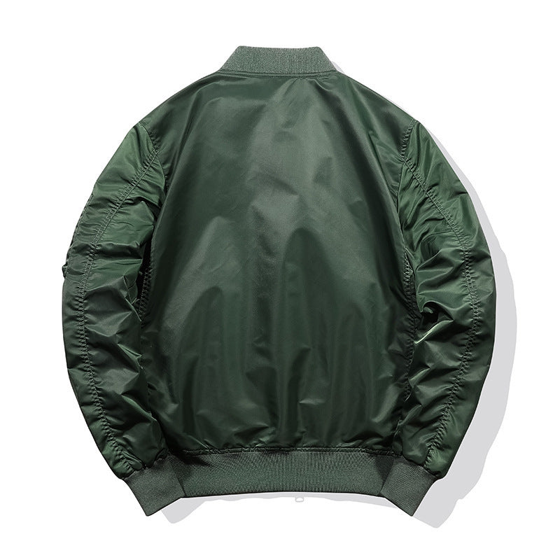 Herren Piloten‑Bomberjacke im Nylon‑Finish mit Ärmel‑Organizer und gerippten Bündchen Drune