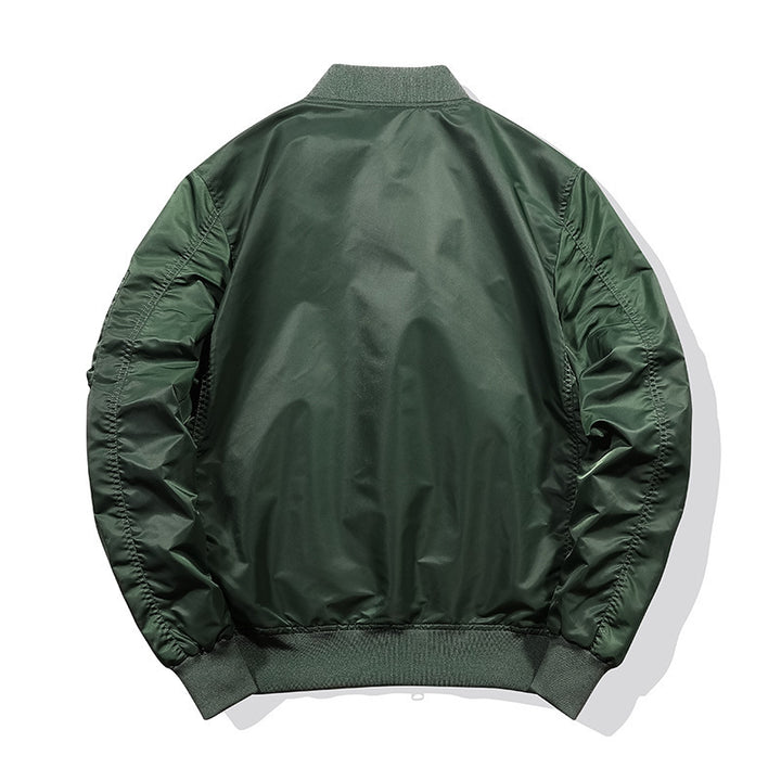Herren Piloten‑Bomberjacke im Nylon‑Finish mit Ärmel‑Organizer und gerippten Bündchen Drune