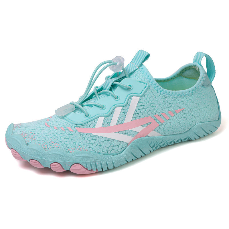 Unisex nan ultraleichte Aquaschuhe mit zehennahem Flexprofil, rutschfester Gummilaufsohle und Schnellzugverschluss Drune