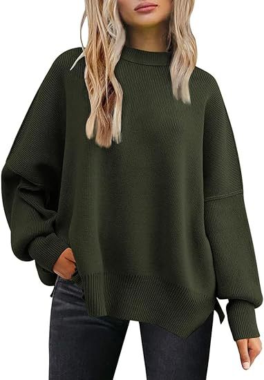 Damen lockerer Strickpullover Drune