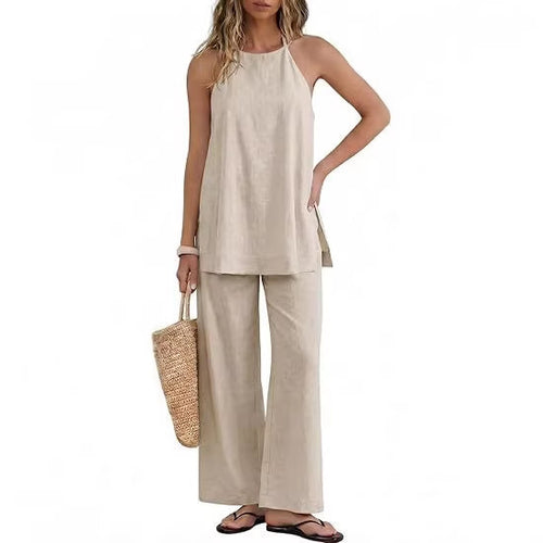 Damen Leichte und luftige Sommerhose mit Tanktop Drune