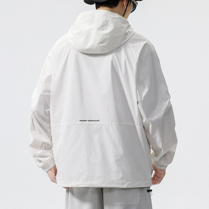 Herren Funktionsjacke mit belüftetem Design und verstellbarem Kragen Drune