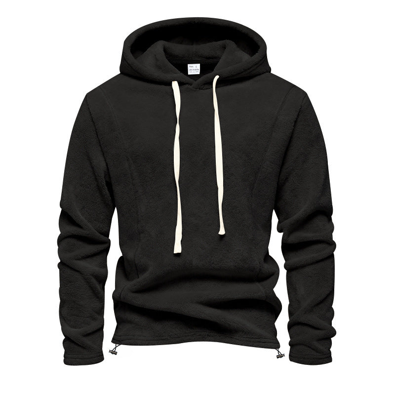 Herren Fleece-Hoodie mit Kapuze und verstellbarem Saum Drune