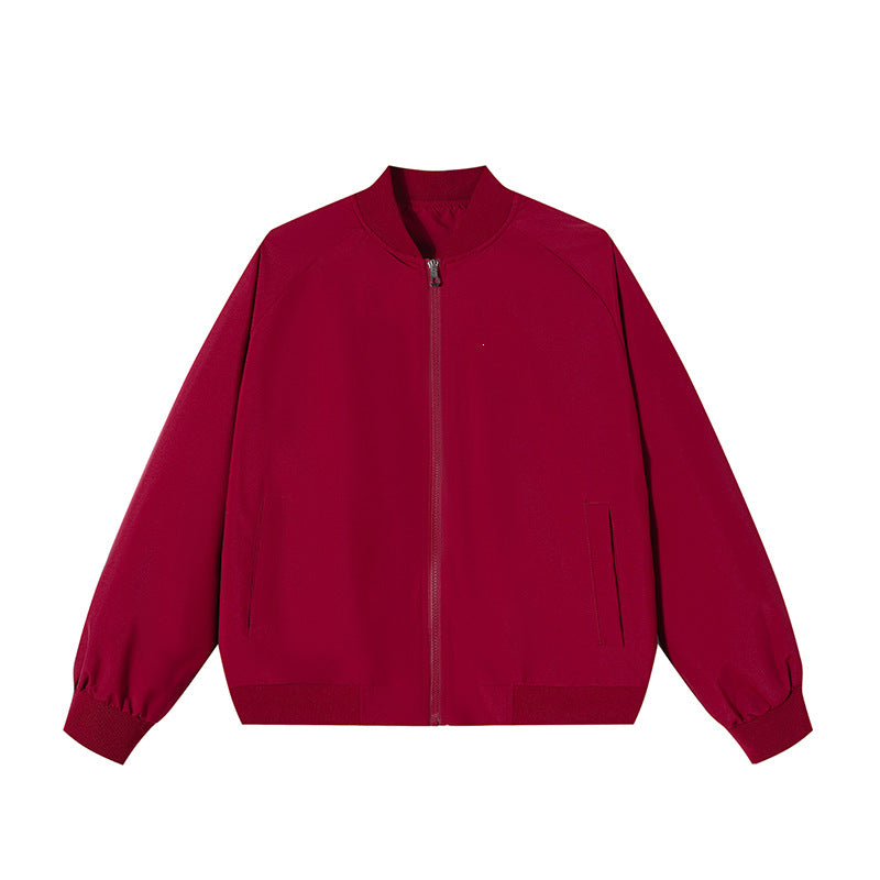 Herren Leichte Bomber-Übergangsjacke mit Raglanärmeln, geripptem Saum & windabweisender Hülle Drune