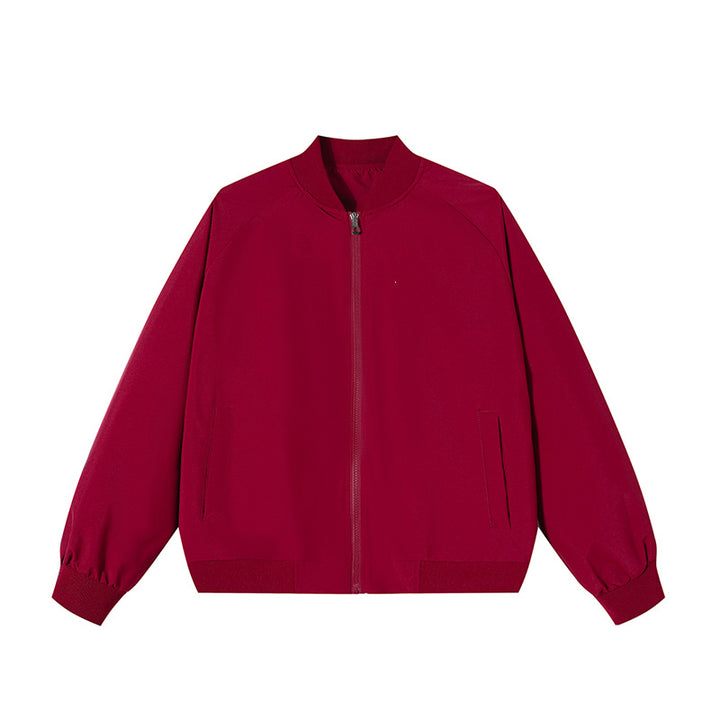 Herren Leichte Bomber-Übergangsjacke mit Raglanärmeln, geripptem Saum & windabweisender Hülle Drune