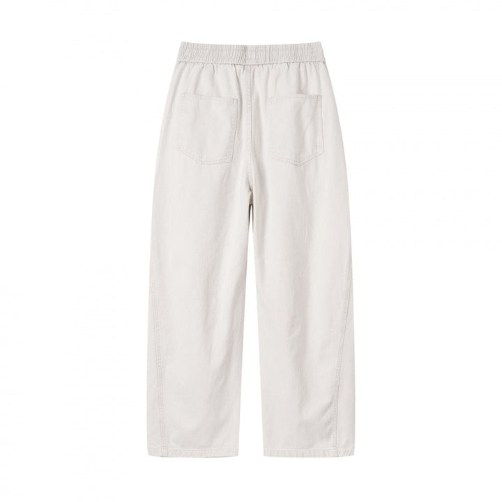 [Damen] Weite Culotte‑Hose mit hohem Elastikbund, Tunnelzug und Eingrifftaschen Drune