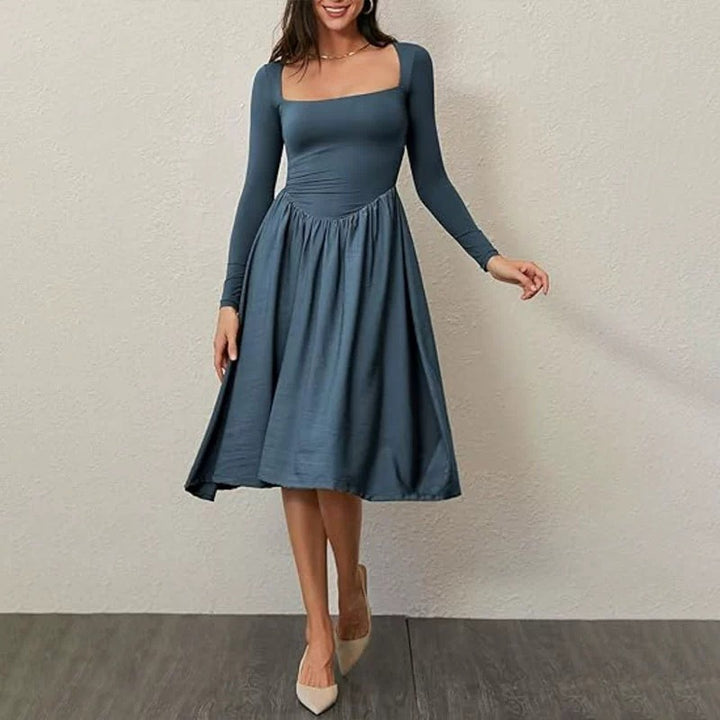 Damen Elegantes Langarm-Sommerkleid Drune