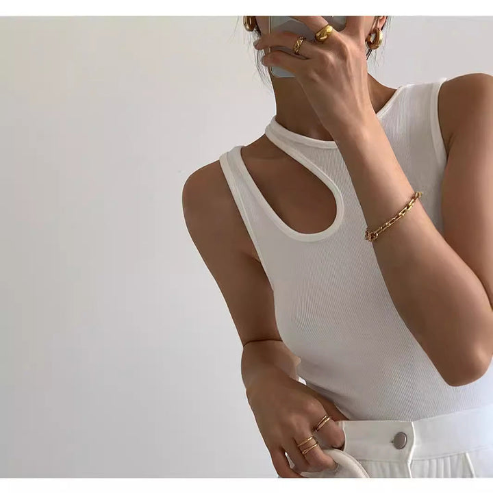 Damen Tanktop mit einzigartigem Cut-Out Design und sportlichem Schnitt Drune