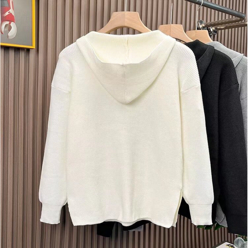 Damen Bequemer Hoodie mit Reißverschluss Drune