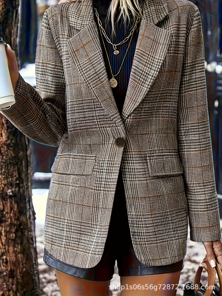 Drune | Blazer Braun aus Strukturwolle Tailleur-Schnitt Zeitlose Eleganz