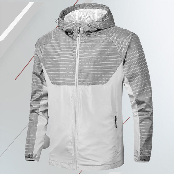 Herren Wasserabweisende Sportjacke mit Kapuze Drune