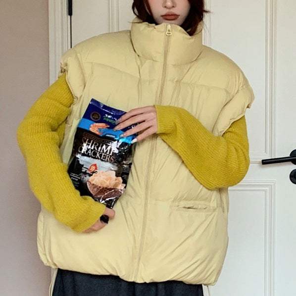 Damen Wattierte Freizeitjacke mit hohen Taschen und durchgehendem Reißverschluss Drune