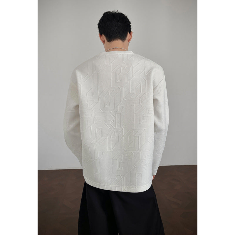 Herren Stylischer Sweatshirt mit strukturiertem Design Drune