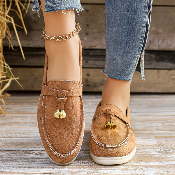 Damen Elegante Mokassins mit Glitzer-Details Drune