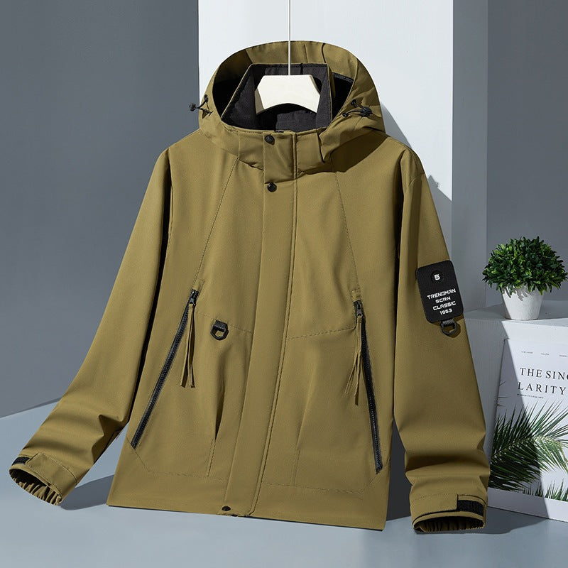 Herren Fleecejacke mit hohem Kragen Drune