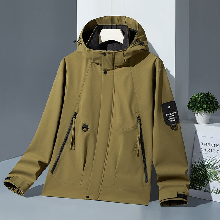 Herren Fleecejacke mit hohem Kragen Drune