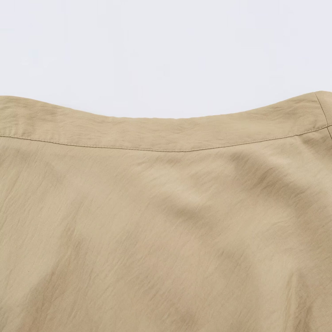 Damen Asymmetrischer Midirock mit Stufen- und High‑Low-Saum Drune