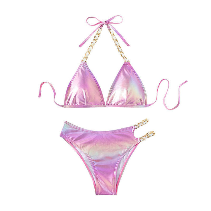 Damen Triangle-Bikini mit Ketten-Details Drune