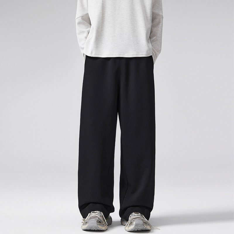 Herren Oversized Sweatpalazzo mit Tunnelzugbund, doppellagigem Saum und Relaxed-Fit Drune