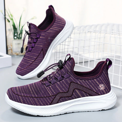 Damen Sportliche Leichtgewicht Sneakers mit elastischem Schnürsystem Drune