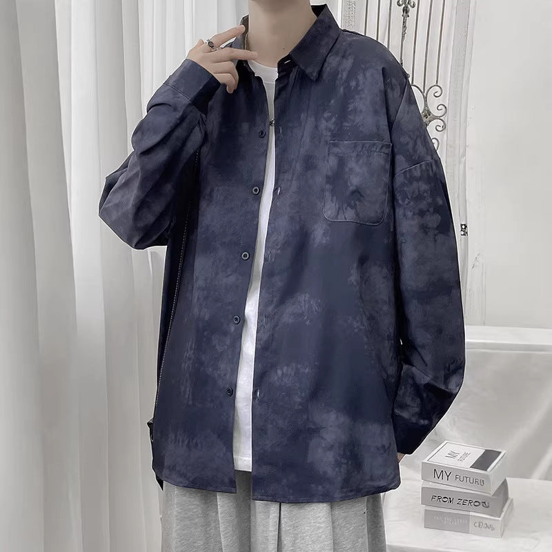 Damen Modisches Oversized Hemd mit Wollstruktur Drune