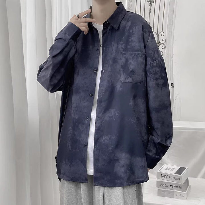 Damen Modisches Oversized Hemd mit Wollstruktur Drune