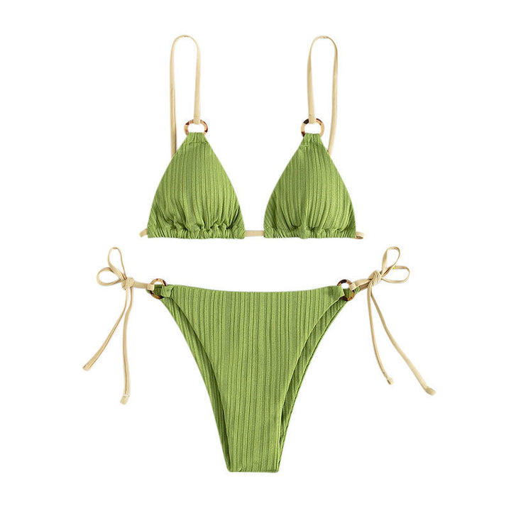 Damen Triangel-Bikini mit luxuriösen Rippdetails Drune
