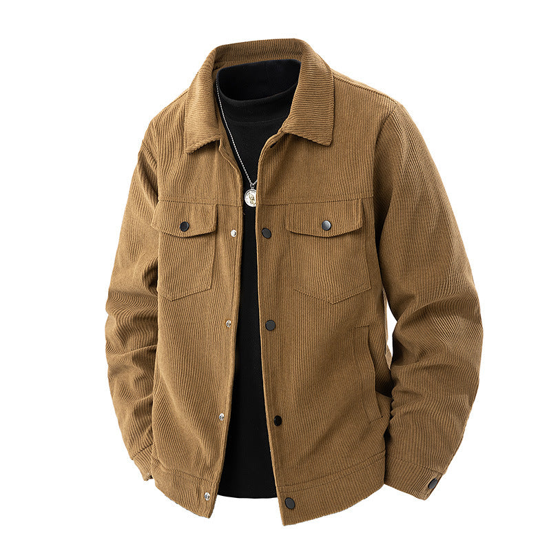 Herren Modische Kordjacke Drune