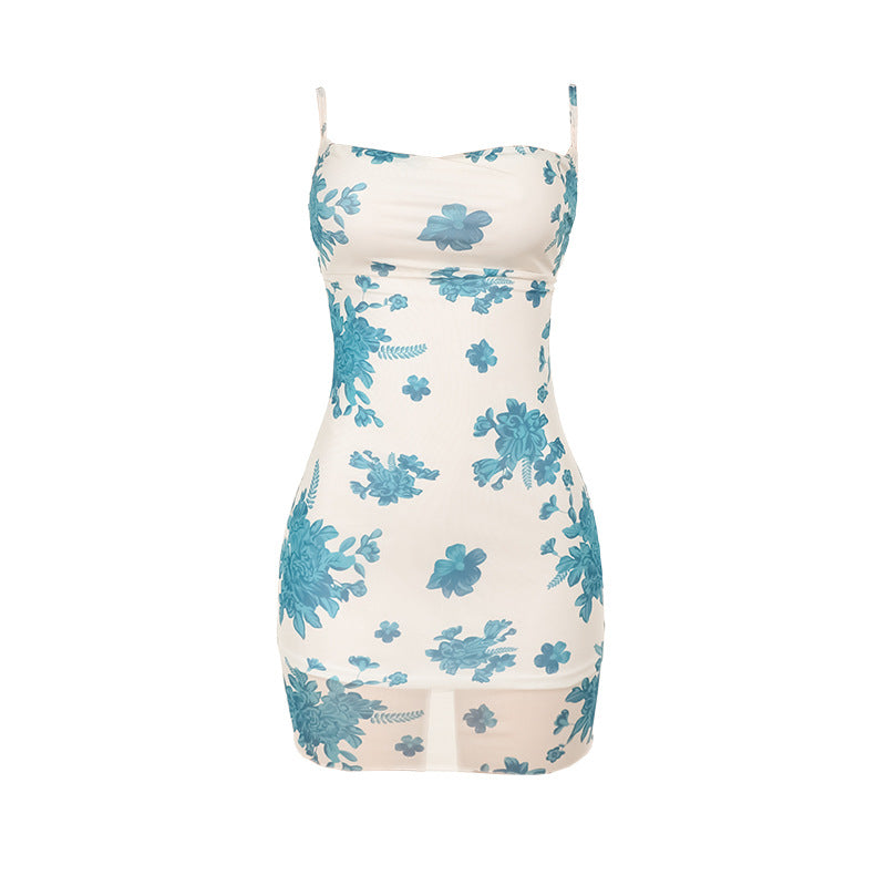 Damen figurbetontes Blumenkleid Drune