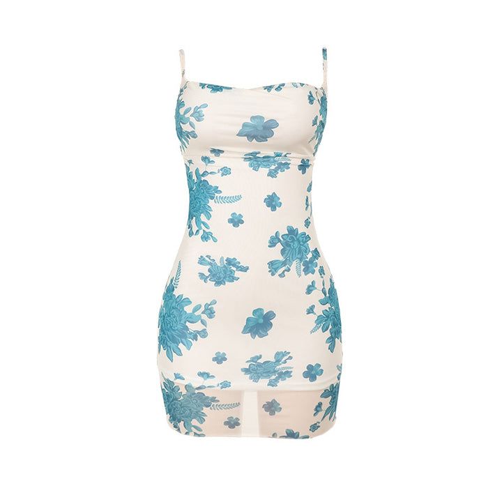 Damen figurbetontes Blumenkleid Drune
