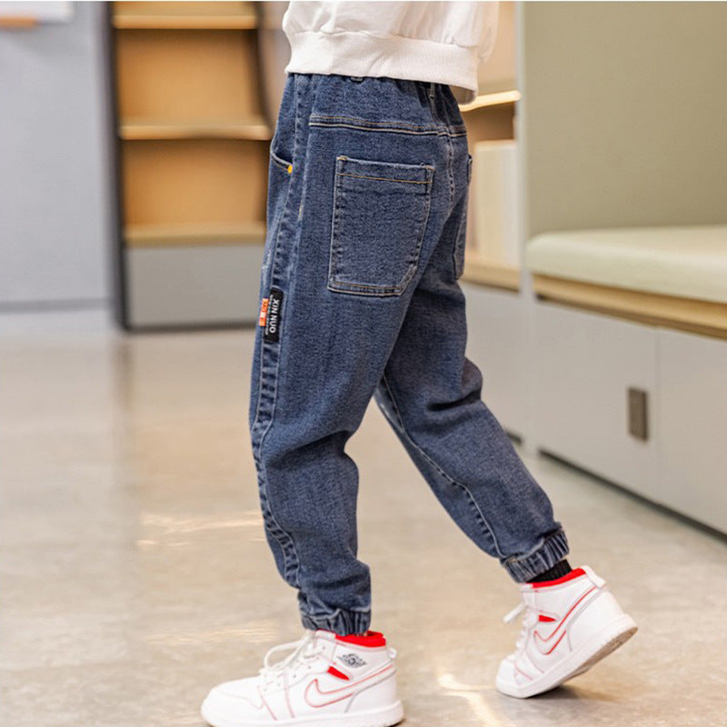 Herren lässige Fleece-Jeans mit wärmendem Innenfutter Drune