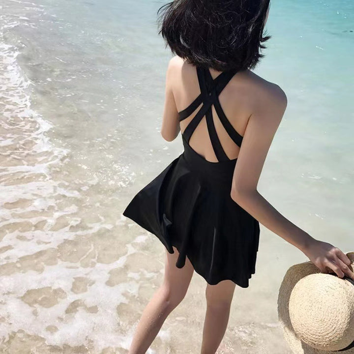 Damen Schwimmdress mit elegantem X-Träger-Design Drune