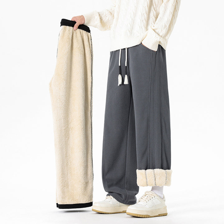 Herren Bequeme Fleece-Hose mit abnehmbaren Beinpartien