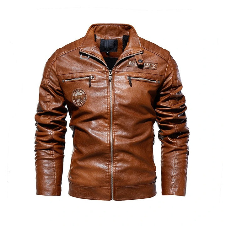 Herren Modische Bikerjacke aus Leder Drune